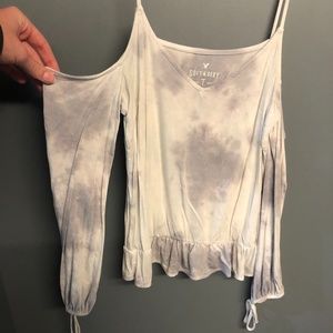 american eagle cold shoulder "soft &sexy T"